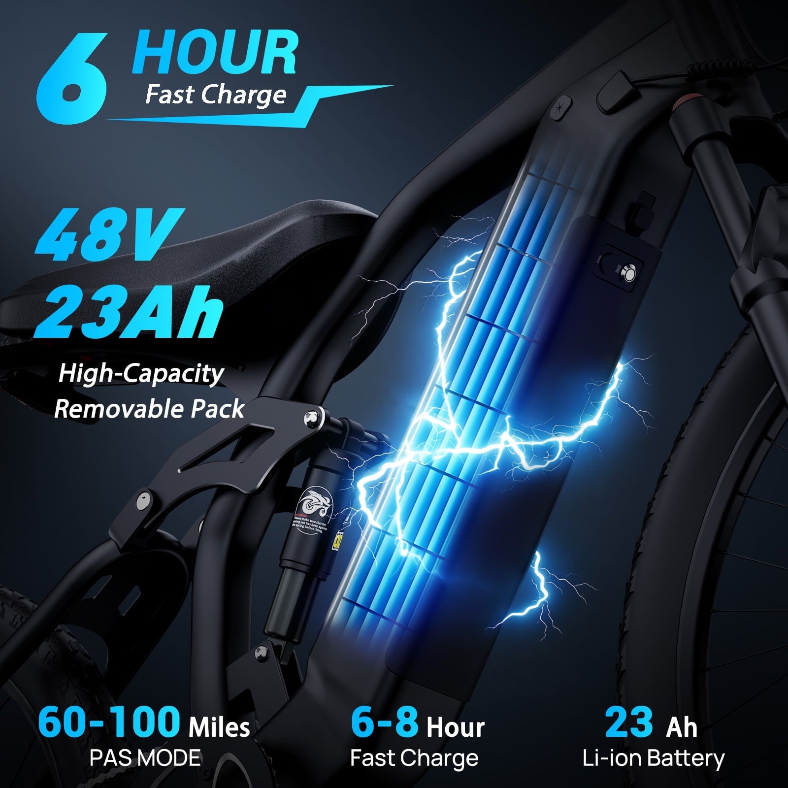 Electric Dirt Bike for Adults/Teens,Peak 2600W,Anti Theft Alarm Electric Motorcycle,60V 23AH,Max 100 Miles Removabale Battery,14/12 Tire Mountain Bike UL2849