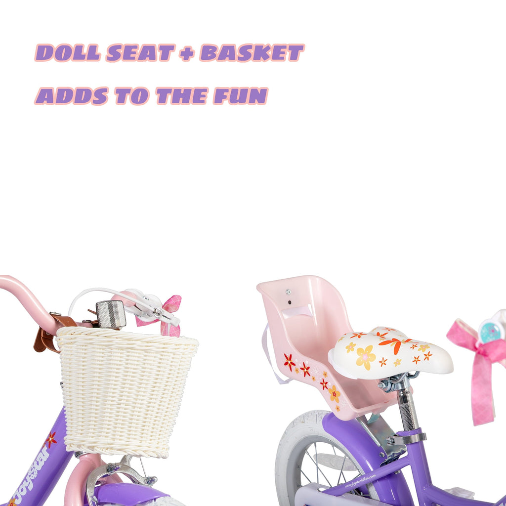 Joystar Unicorn 12inch Girls' Bike, Purple