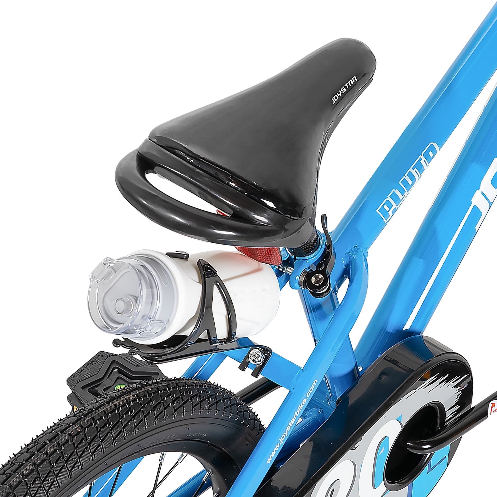 JOYSTAR Pluto Kids Bike with Training Wheels for 12 inch Bike, Gray