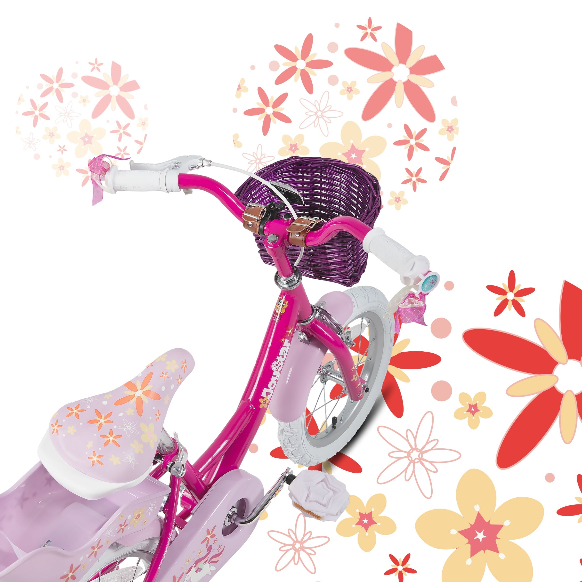 Joystar Unicorn 12inch Girls' Bike, Mint Purple