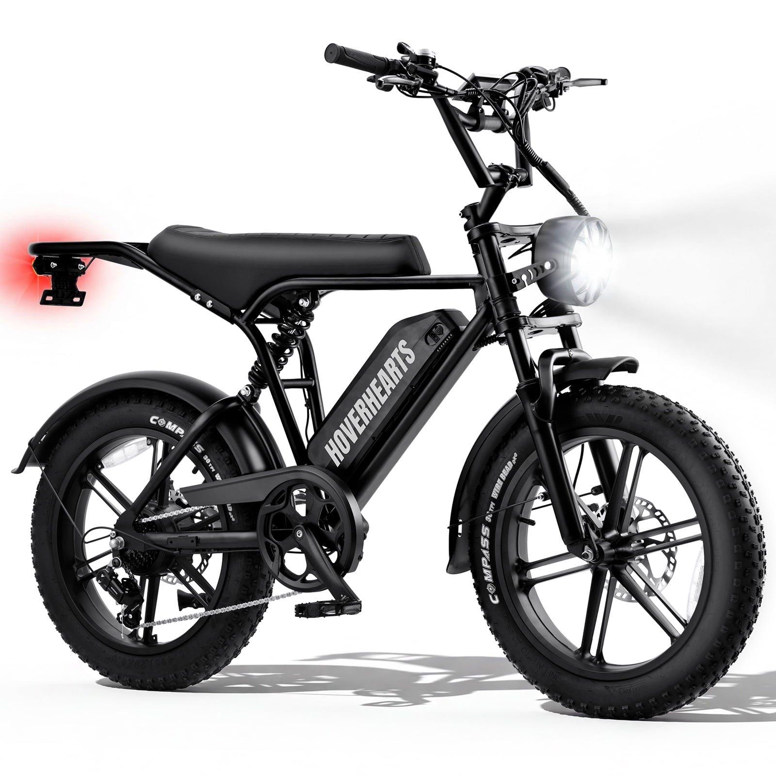 Electric Bike for Adults, 20 x 4” Fat Tire Electric Bicycle, 1500W Peak Motor 60 Miles, 48V 15Ah Removable Battery & 7 Speed Electric Mountain Bike , UL2849