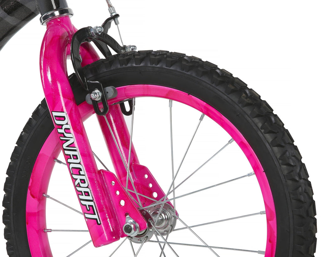 Dynacraft Trouble Maker Girls' 16-Inch BMX Bicycle for Kids Ages 5 to 7