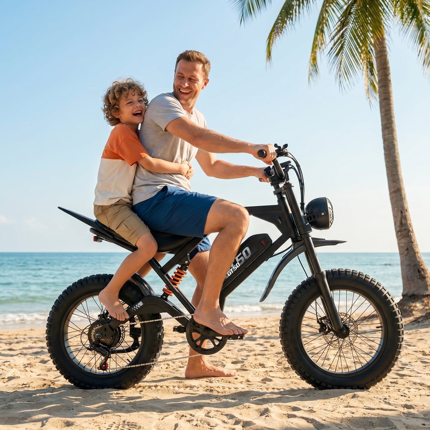 ASKGO Electric Bike for Adult, 2200W Peak Electric Dirt Bike, 100 Miles, 7 Speed Electric Motorcycle, 48V Removable Battery, 20 Fat Tire Off Road Ebike, Full Suspension Ebike for Snow/Beach/Mountain
