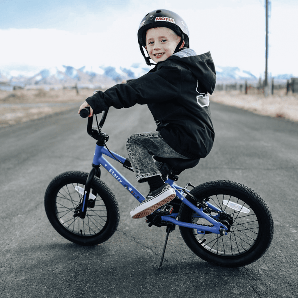 Glerc 16 Inch Little Kids Bike for Over 4 Years Old Boys Girls Youth BMX Style Bicycle with Training Wheels Coaster & Rear V Brake, Black