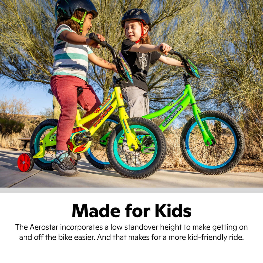 Schwinn Aerostar 16-in. Children's Bike, Ages 3-7 Years, Green Bicycle