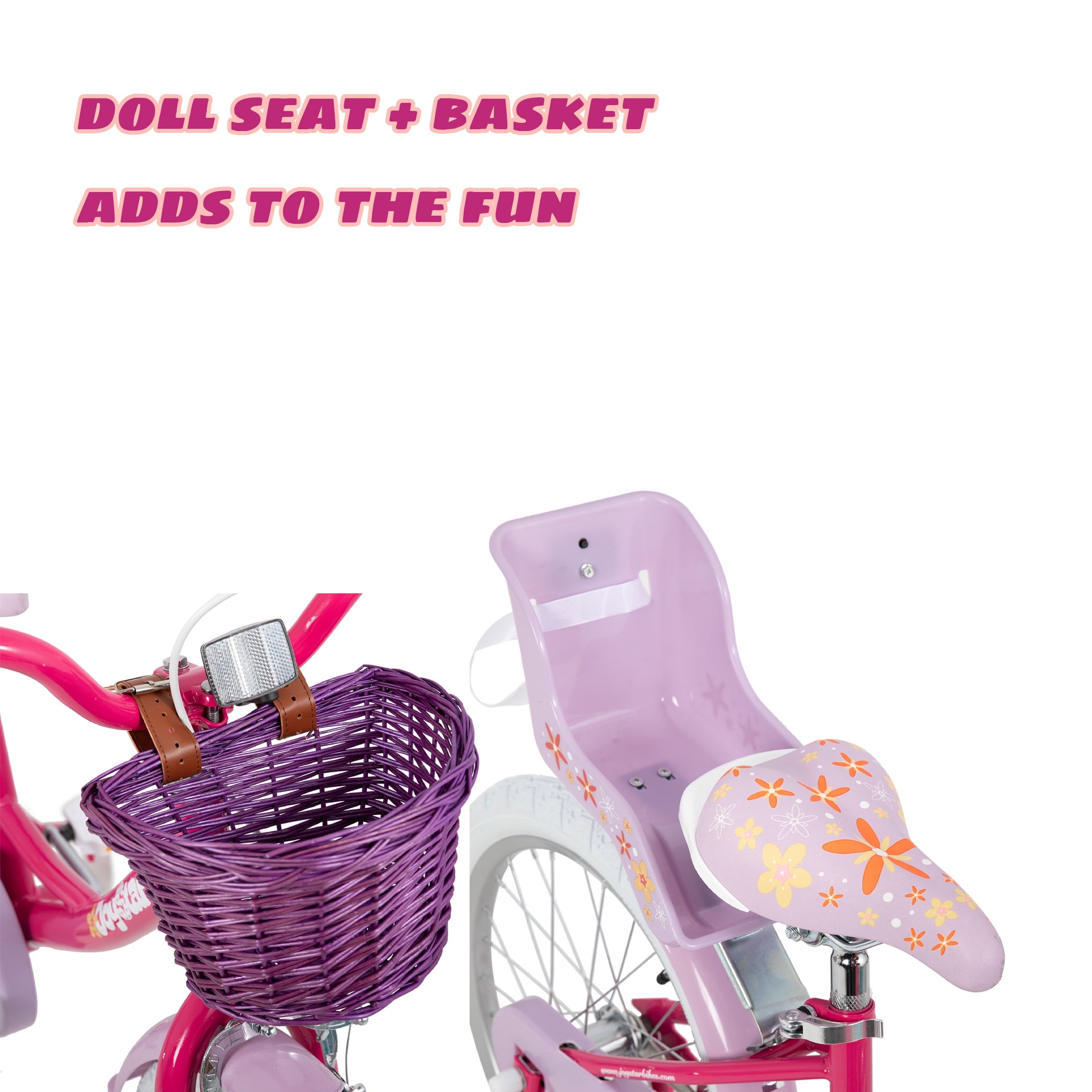 Joystar Unicorn 14inch Girls' Bike, Mint Pink