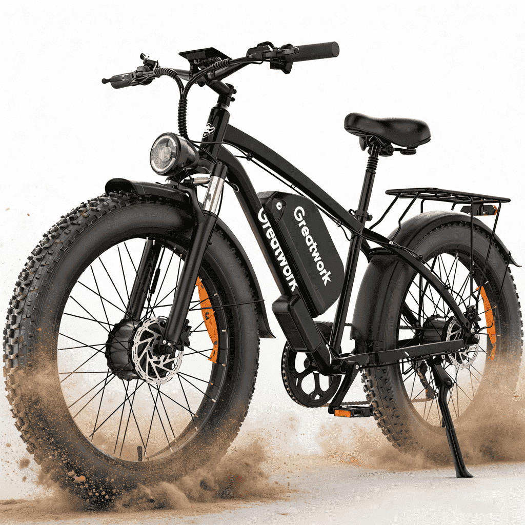 26 Electric Bike for Adult,5000w Dual Motors,up 100 Miles 52V 25Ah Ebike,26 x 4.0 Fat Tire Adult Bicycles for All Terrain,Mountain Commuter UL2849