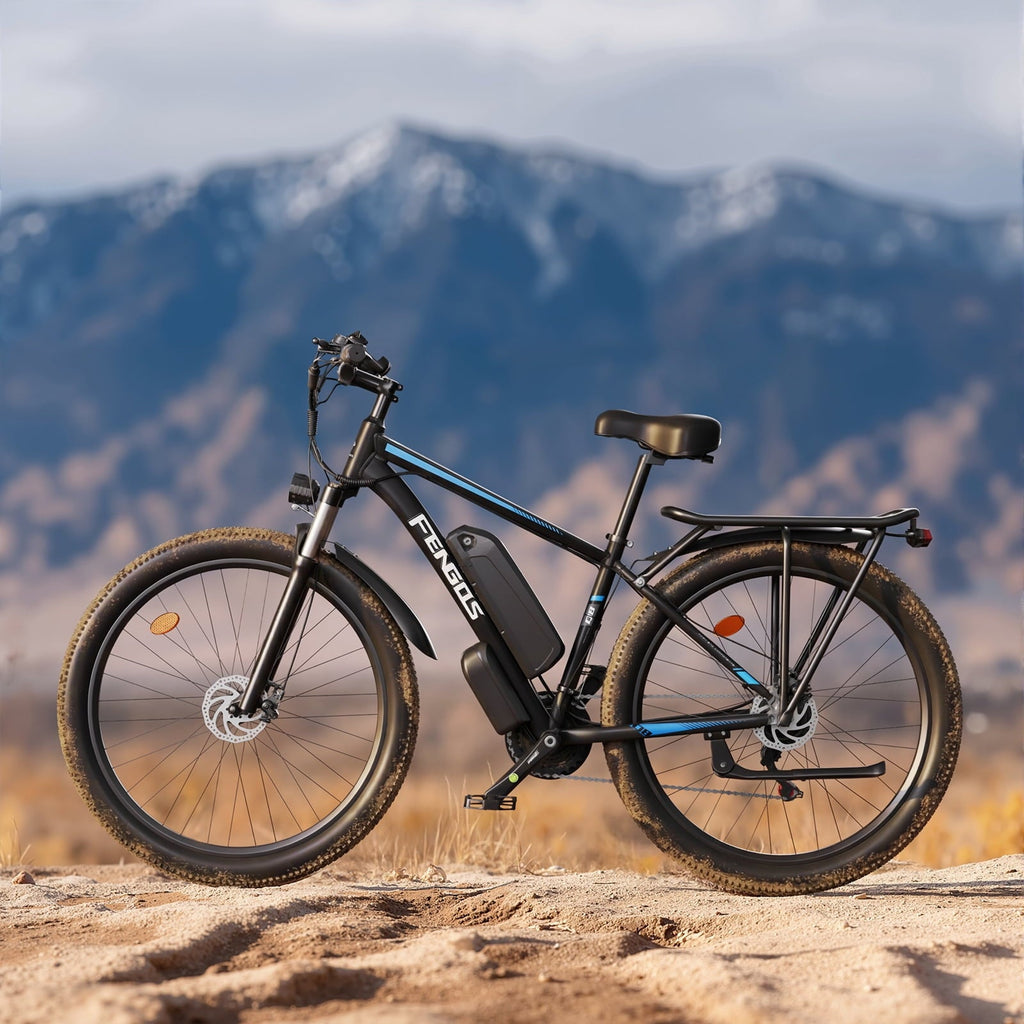 FENGQS 27.5 Electric Bike for Adults, 2000W Peak Power Motor Ebike, 35MPH 80Miles Electric Mountain Bike with 17.5AH Removable Battery-UL 2849, 21-Speed, White