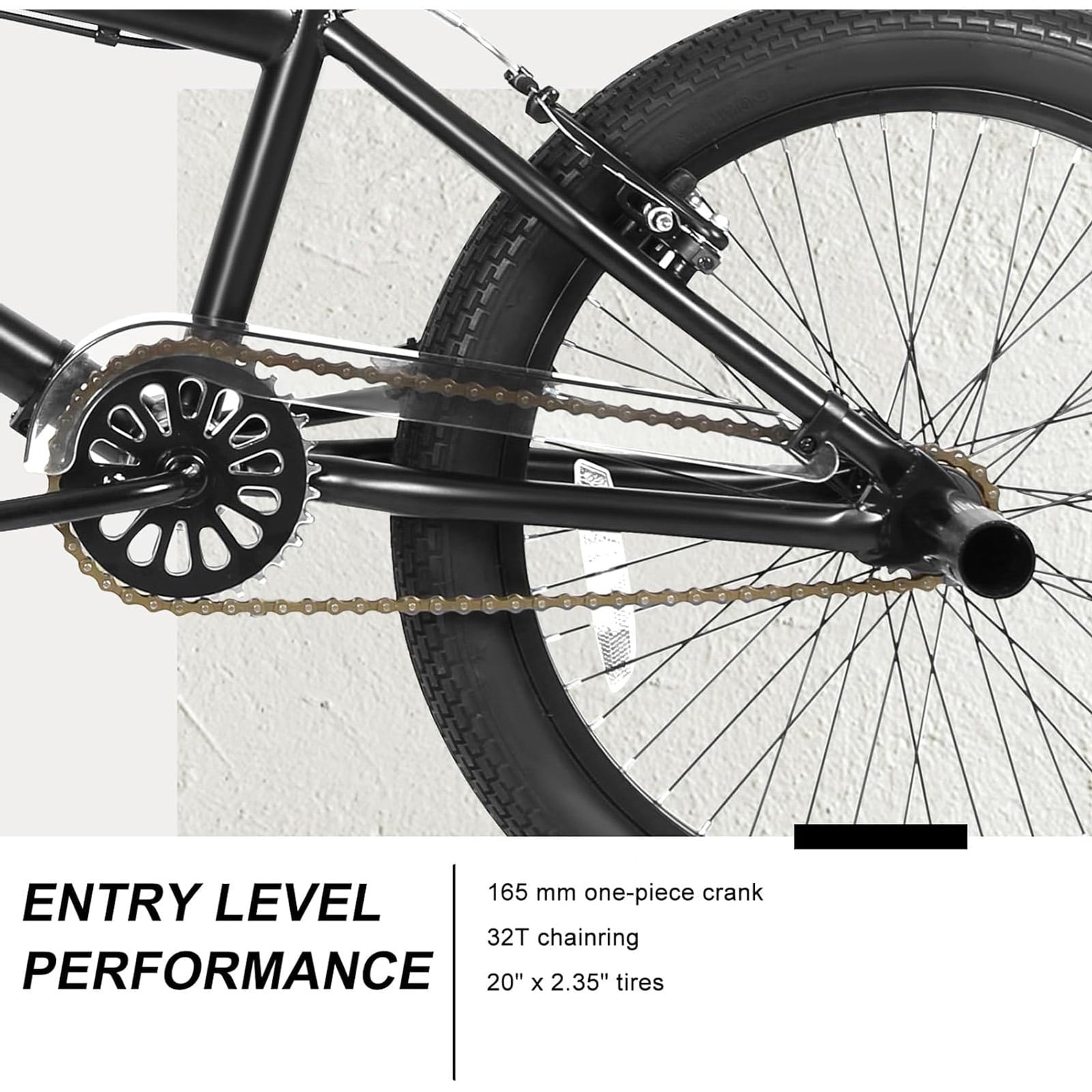 Hykolity 20 inch BMX Bike Freestyle Cycling Trick Bicycle with 4 Pegs for Teenage Adults Men Women Beginners Street Stunt Bike V-Brake Silver
