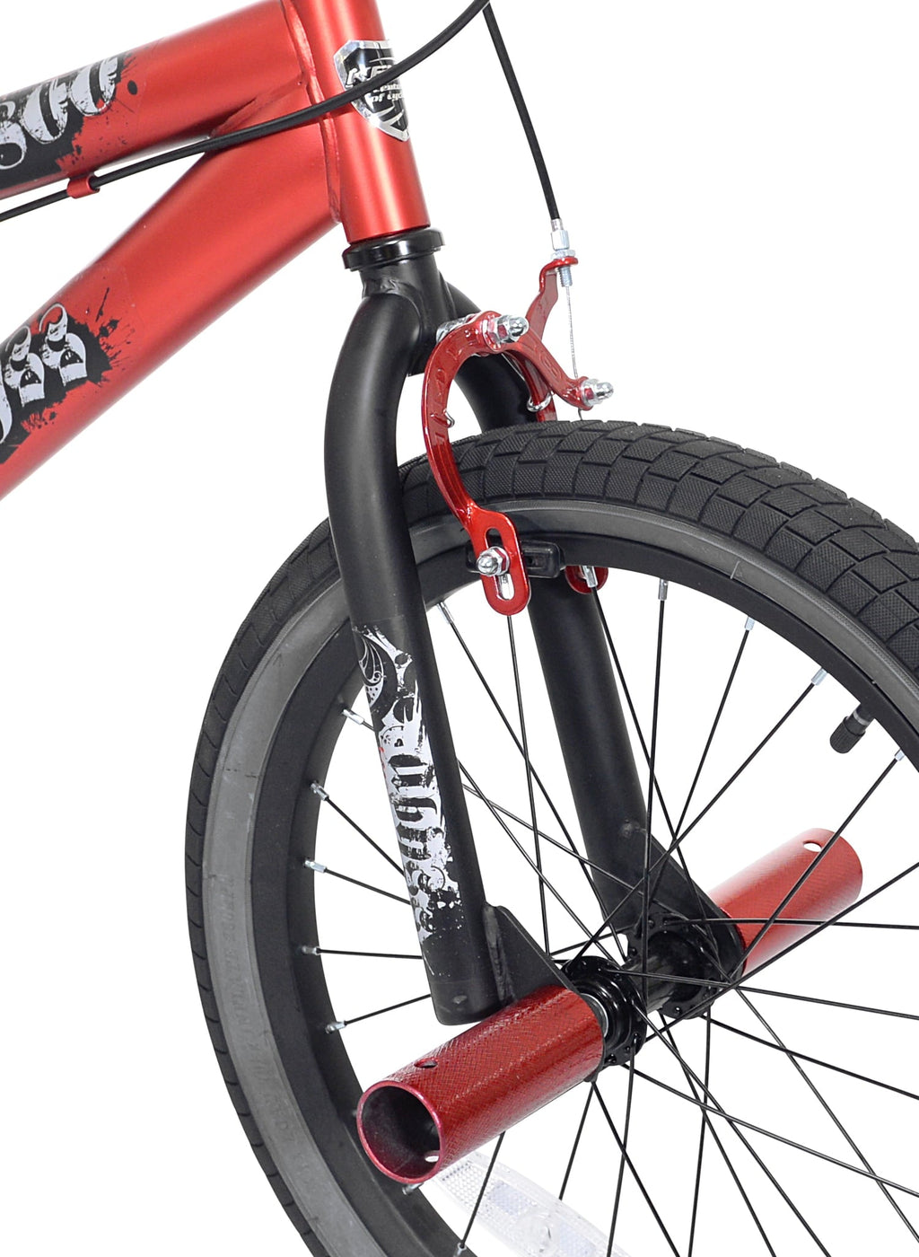 18 Kent Abyss Boy's Freestyle BMX Bicycle, Kids Age 5-7 Years, Red