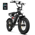5TH WHEEL LB16 750W Electric Bike for Adults, 20 × 4 Fat Tire E Mountain Bikes, 48V 14.5Ah Removable Battery, Front Suspension, 7-Speed UL2849