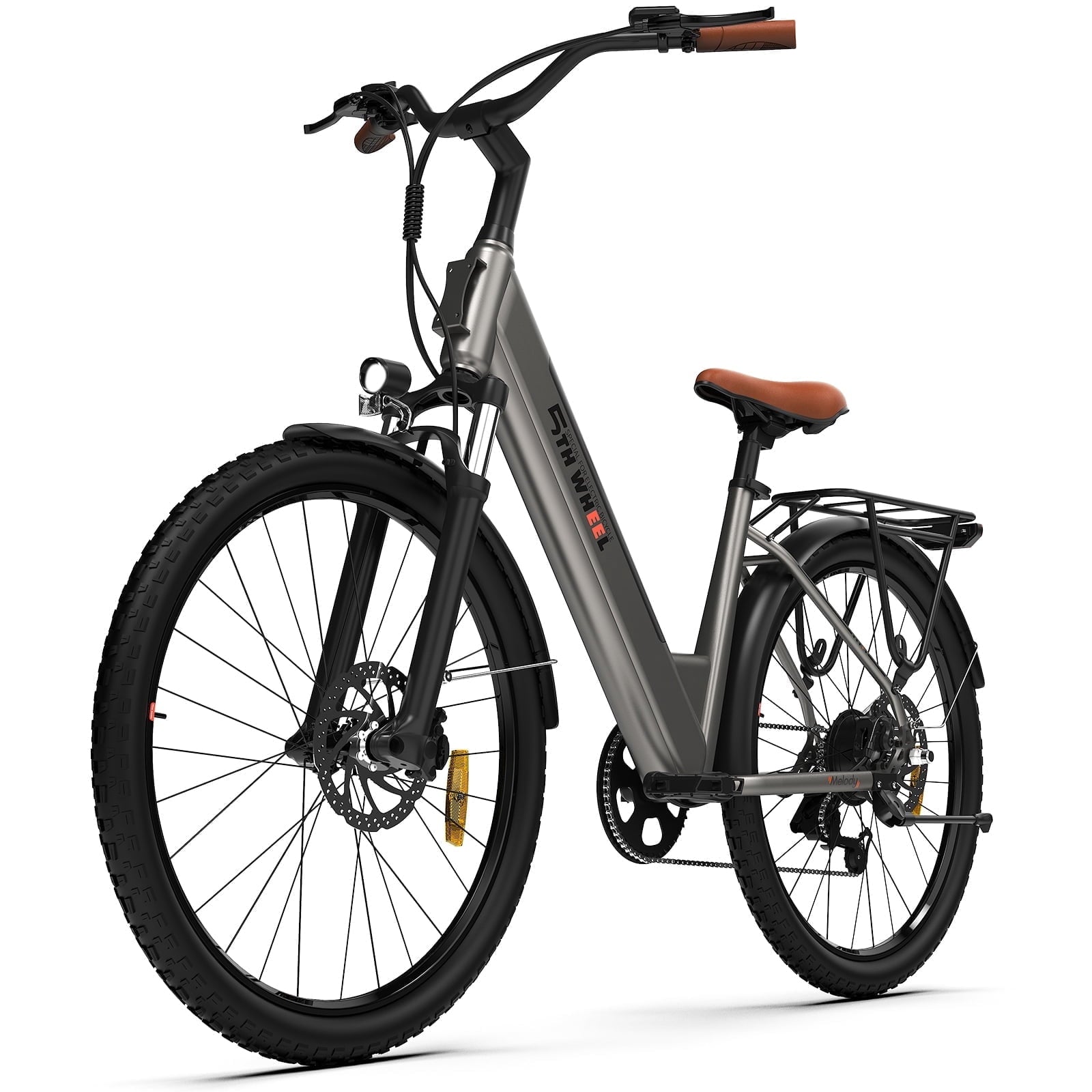 5TH WHEEL W18B Electric Bike for Adult with 350W Motor, 26 Electric Mountain Bike with 36V 10.4Ah Removable Battery Ebike, Electric Bicycle with 7 Speed, UL2849