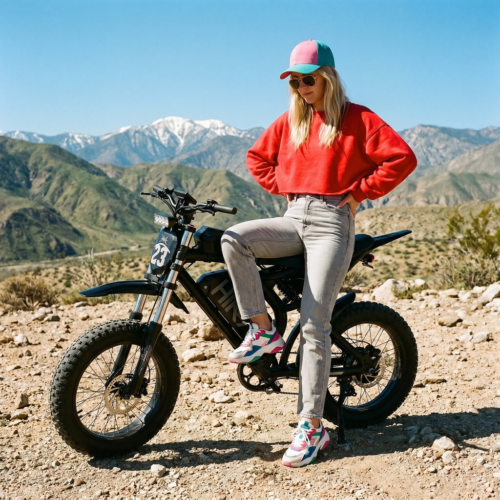 HiKeep 1500W/3000W Peak Off-Road Electric Bike for Adults, 52V 40Ah UL Battery, 20x4 Fat Tire Dirt Ebike, 40MPH E-Mountain Bike, 40-85 Miles Range, UL 2849