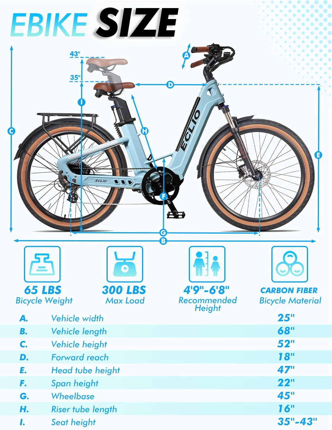 26 Carbon Fiber Electric Bike for Adults, 750W Motor 24MPH Lightweight Commuter E-Bike, 48V Dual Battery 128 Miles Long Range, 13+ Adult Electric Bicycle - Gray