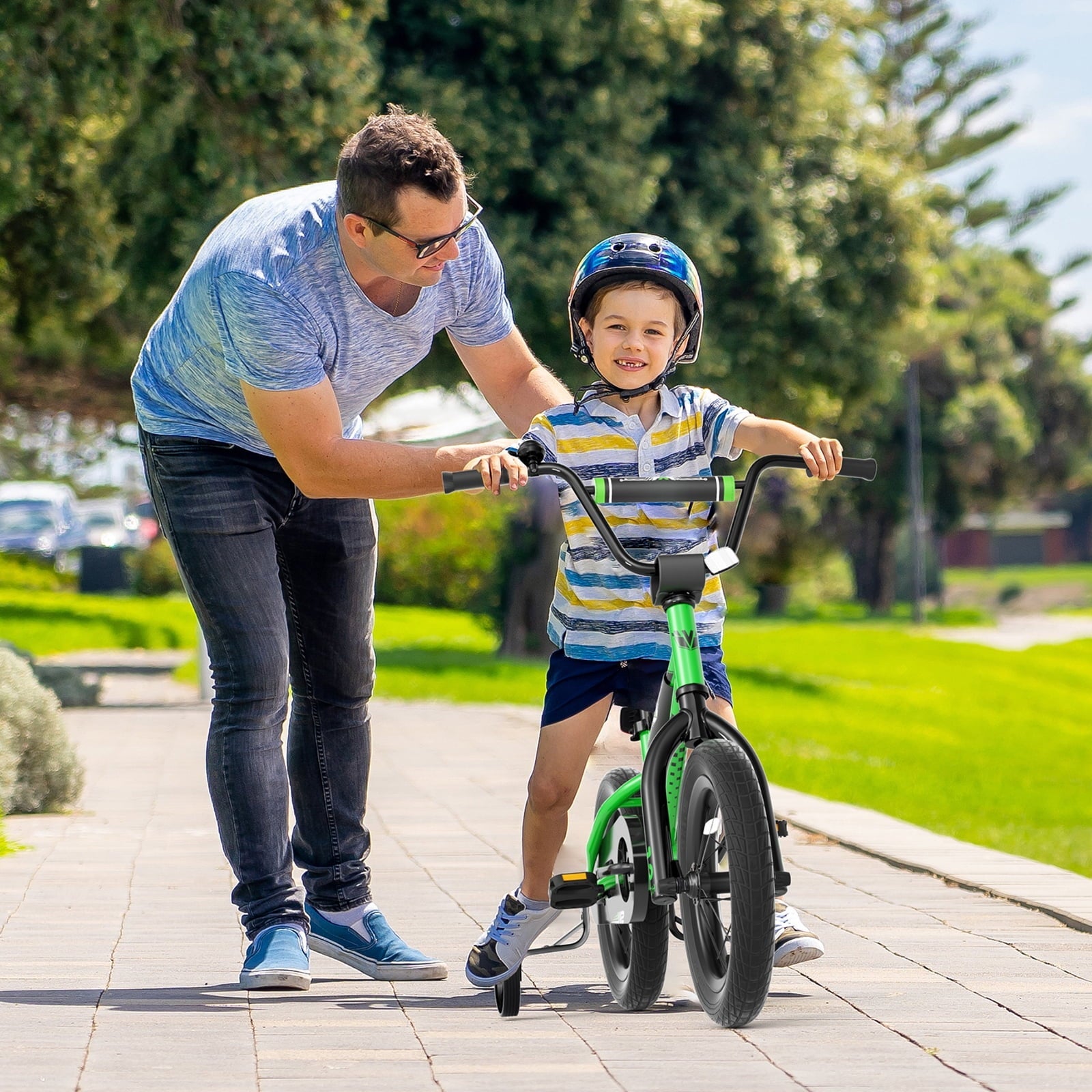 XJD BMX Style Kids Bike for 2-8 Years Old Boys Girls Toddlers 12 14 16 Inches Bicycle with Training Wheels Coaster Brake