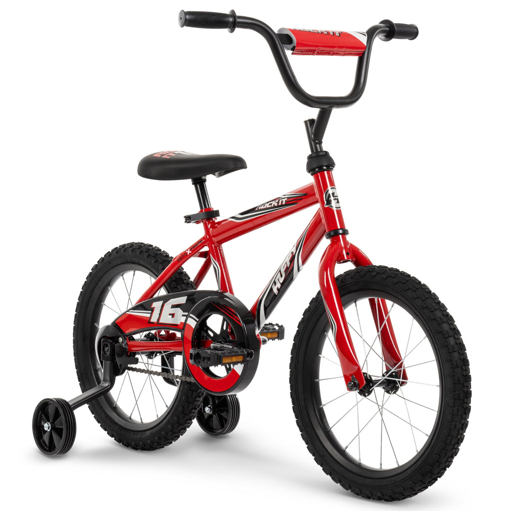 Huffy 16 Rock It Kids' Bike, Fits Riders 42 - 48, Red, Youth, Boys