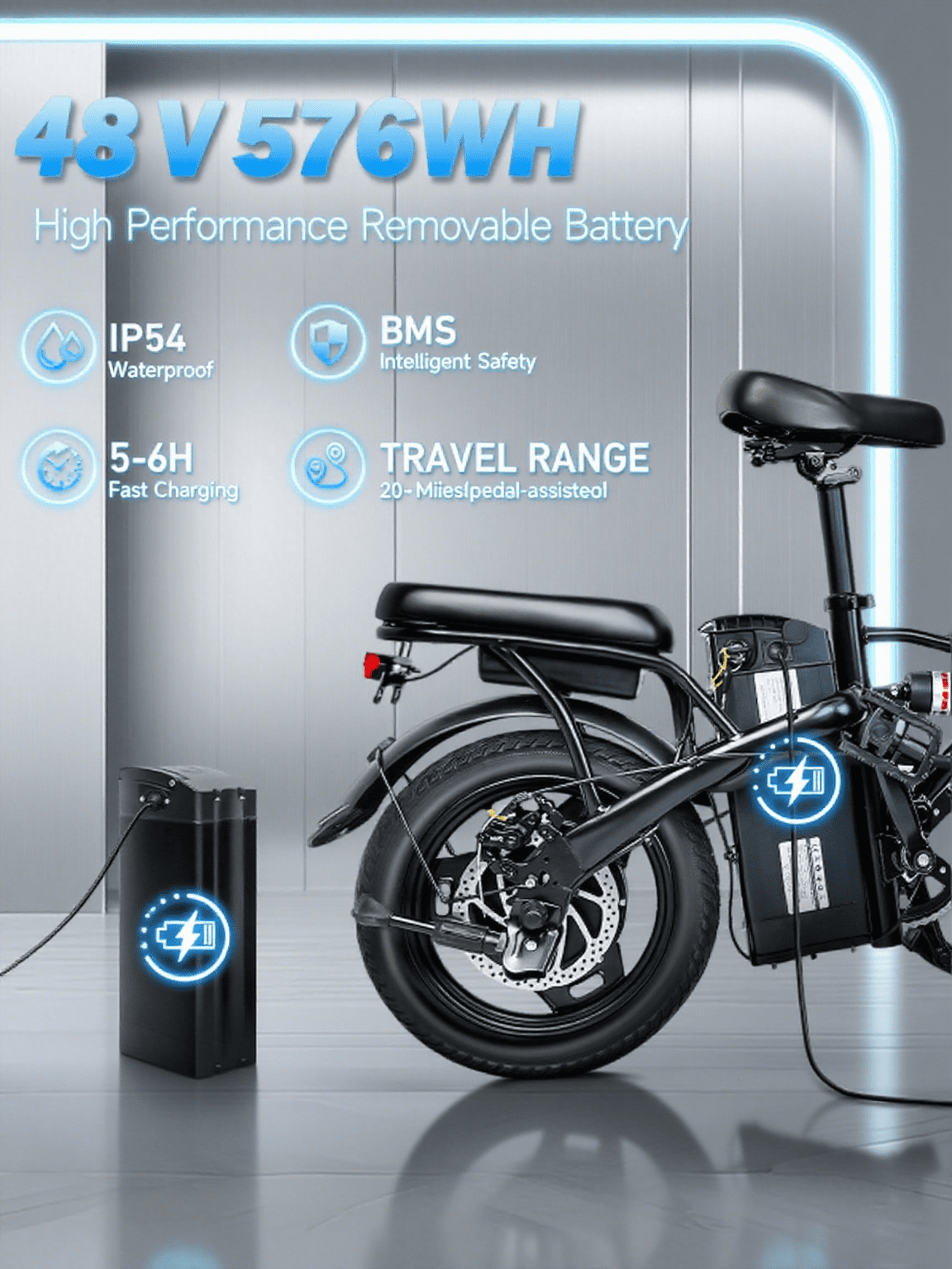 Electric Bicycle for Adults, 750W Peak 1000W Motor E Mountain Bike, 26in 45Miles 25MPH 7 Speed Commuting ebike with 432Wh, UL 2849