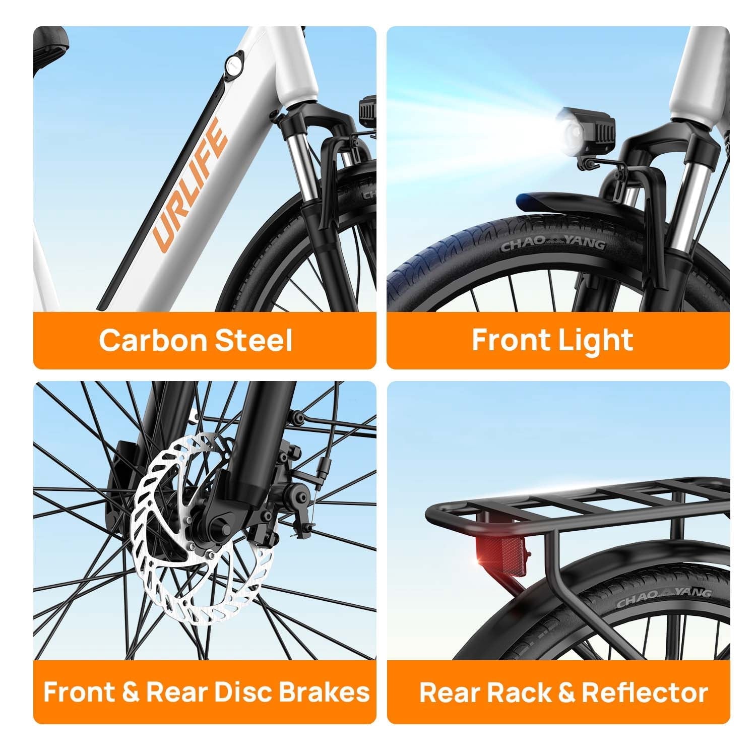 26 Electric Bike for Adults,750W Peak Motor,48V 10.4Ah Removable Battery, 60 Miles Range, 7-Speed City Commuter Ebike,UL2849