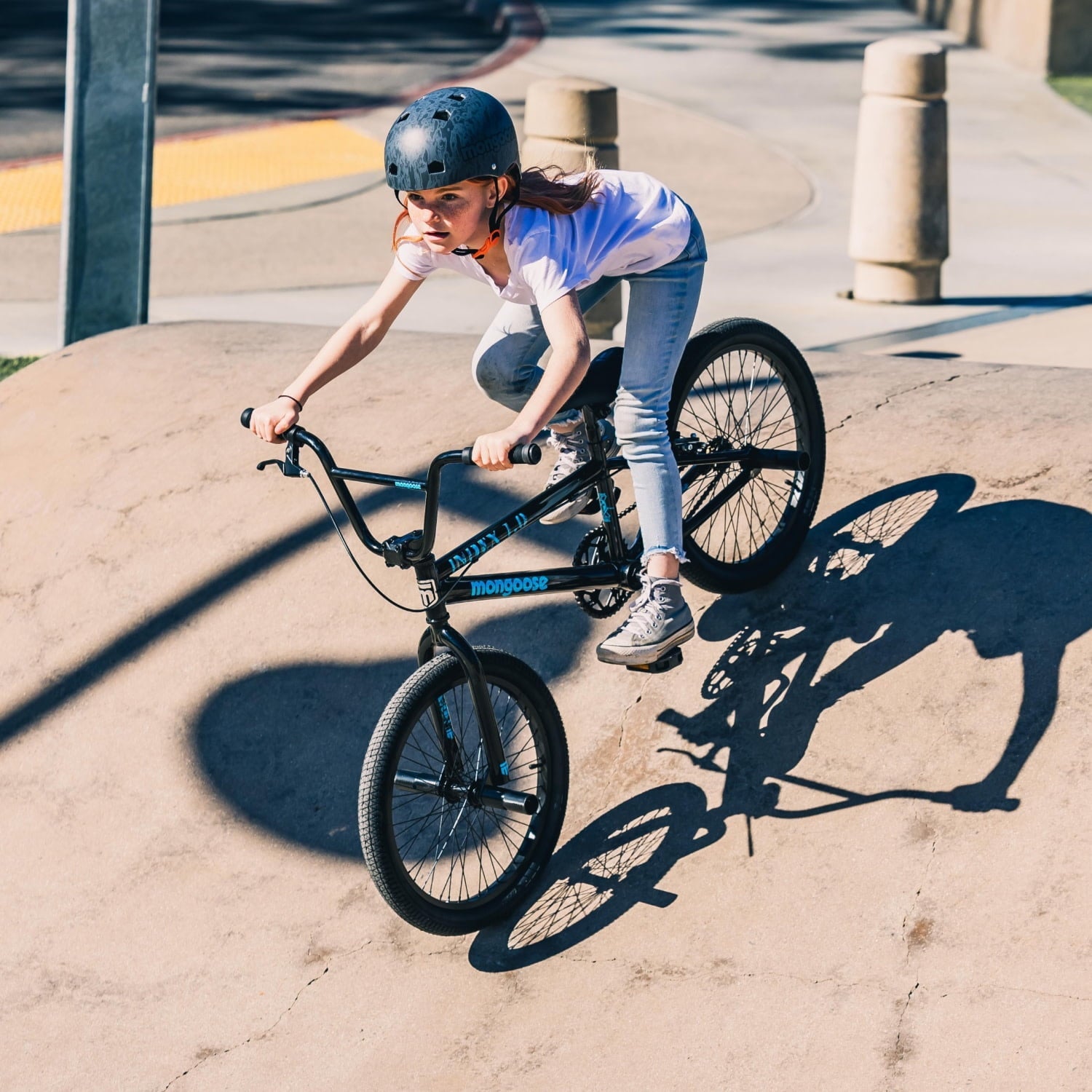 Mongoose Index 1.0 BMX Freestyle Bike, 20-Inch Wheels, Single Speed, Gray