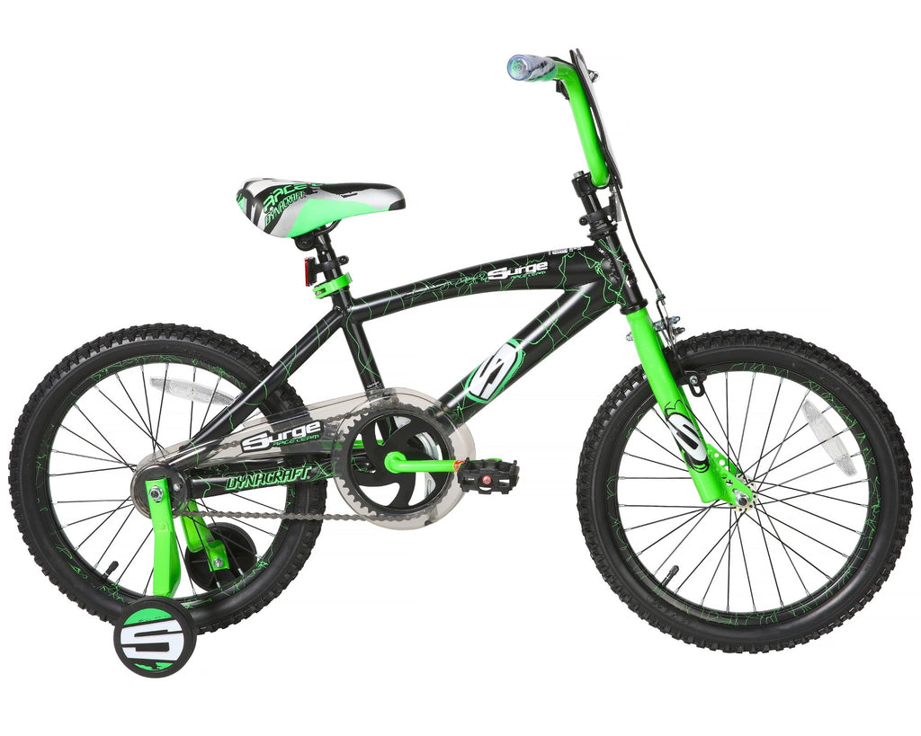 Dynacraft Surge Boys 18 BMX Bike, For Kids Age 6-9 Years, Green