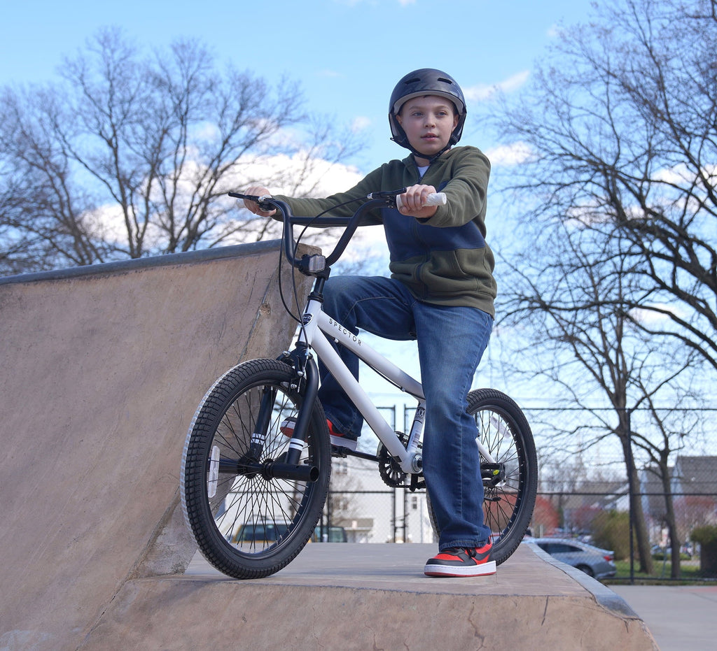 20 Kent Bicycles Spector BMX Bicycle, Fits Rider 4'2 - 5', Black/White, Child/Tween/Teen, Unisex