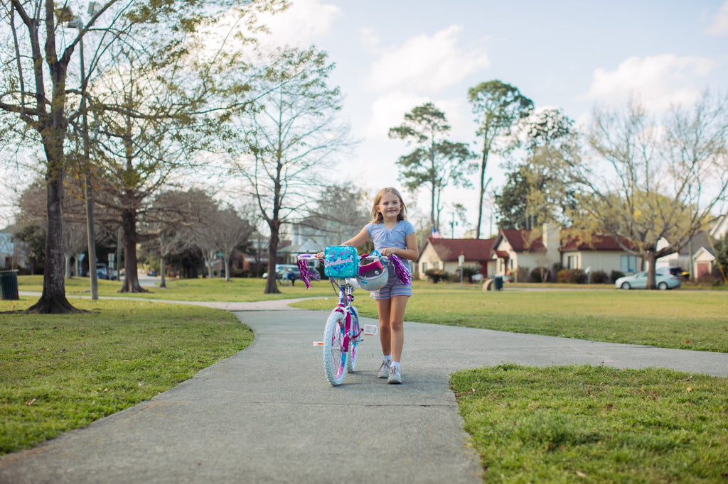 Dynacraft Sweetheart Girls 18 Bike, For Kids Ages 6-9, Pink and Blue