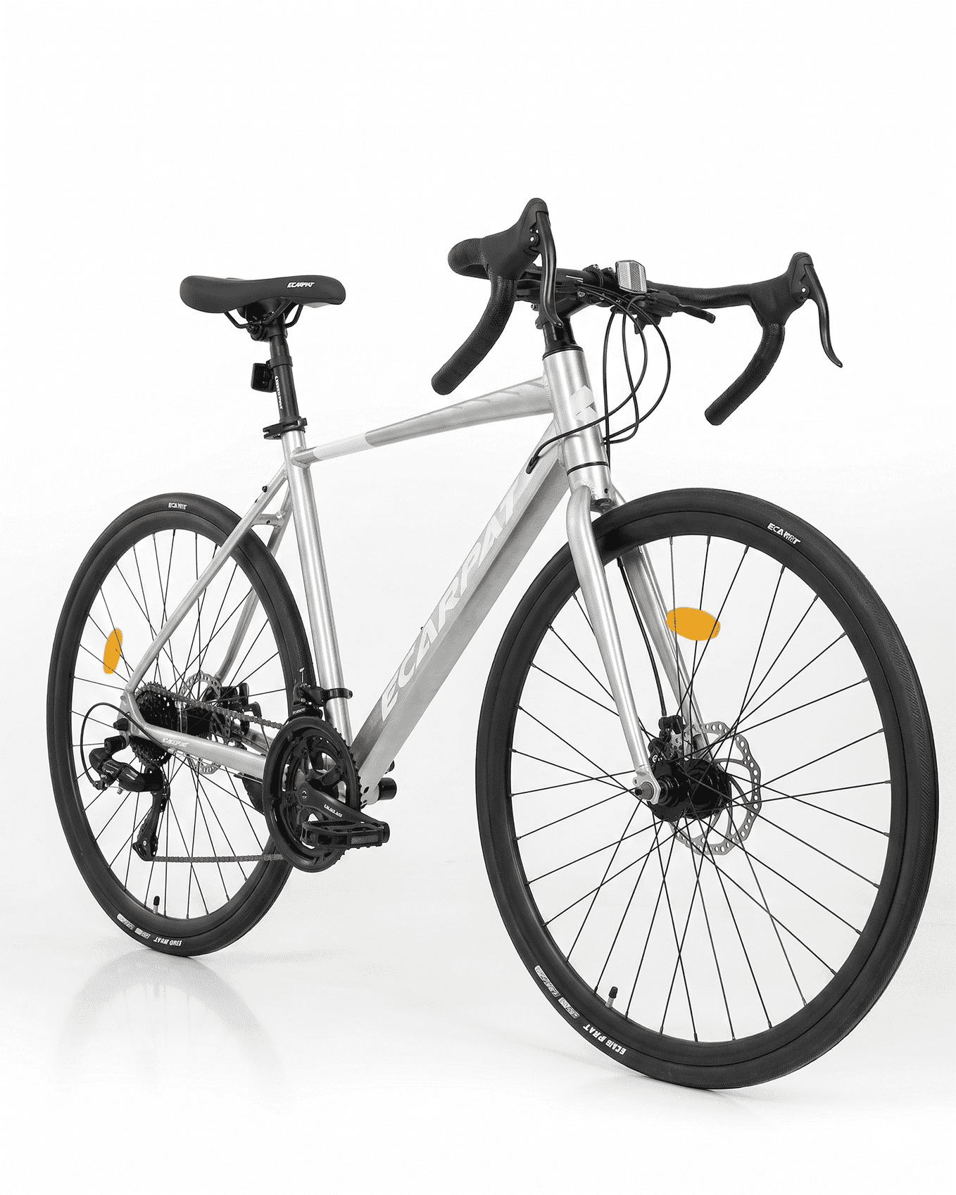 700C Road Bike 16 Speed, Sport Bike Performance Aluminum Road Bike, City Commuter Bicycle with Dual Disc Brakes, Lightweight Racing Bicycle for Men &Women, Cream