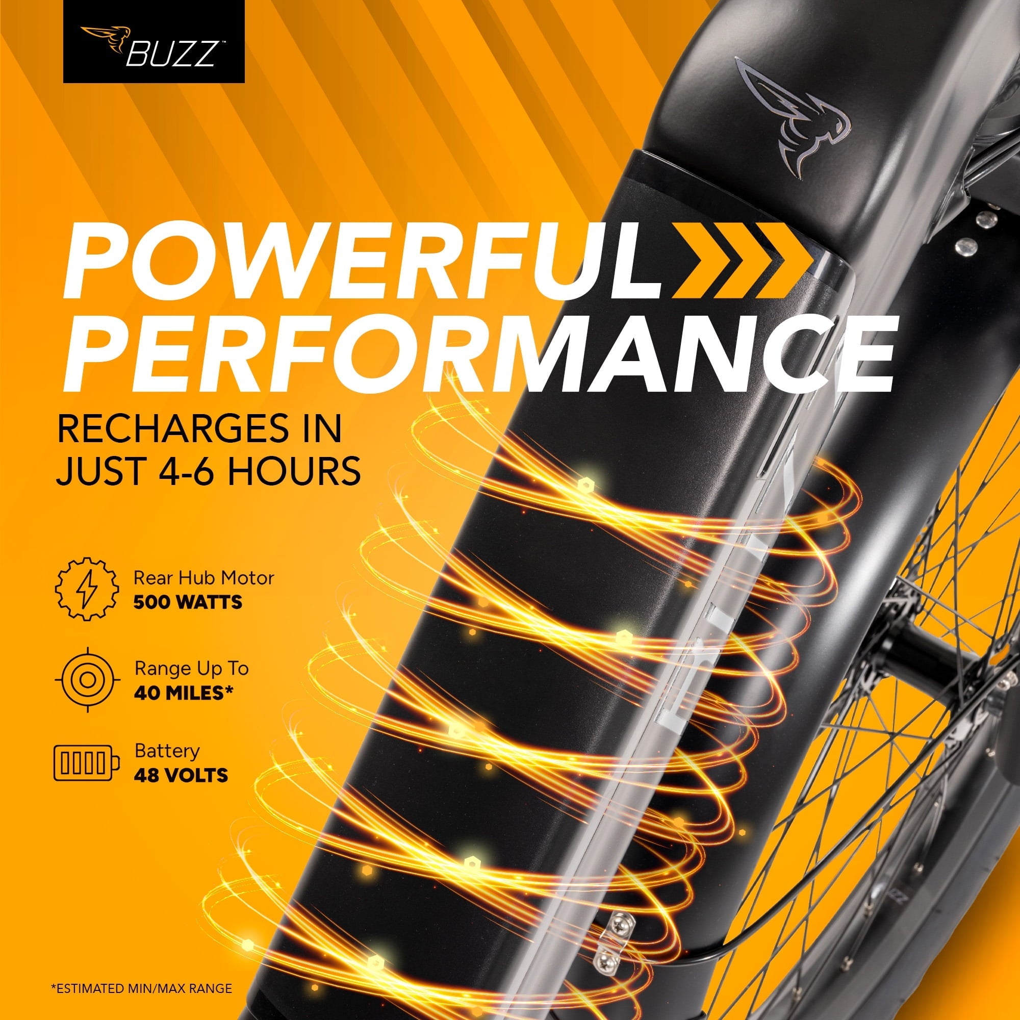 Buzz 24 Cerana 2 48V Electric Bike, Fits Riders 60+, Matte Black, Adult, Unisex