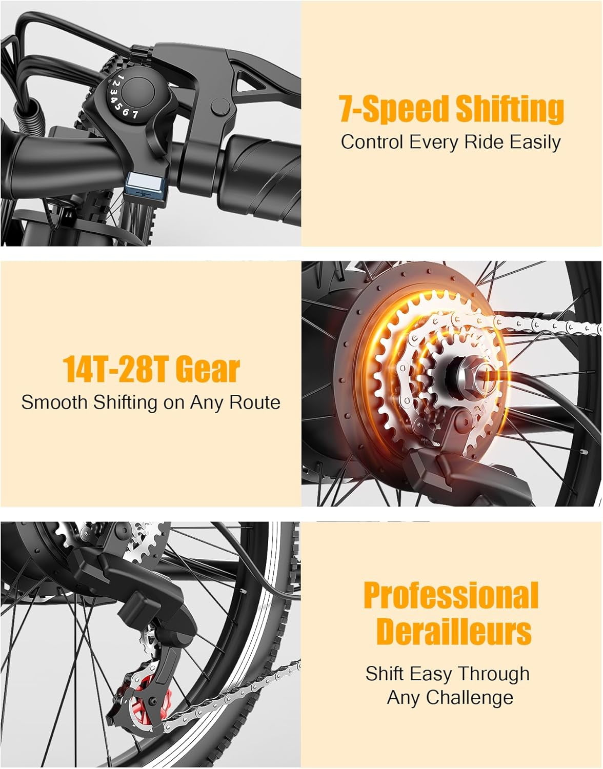 Pikabike Electric Bike for Adults, 26 750W Continuous E-Mountain Bike, 48V 12Ah Battery, UL 2849 Certified, 25MPH, 65 Miles Range, off-Road