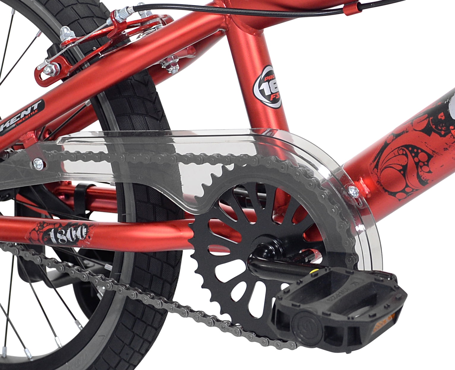 18 Kent Abyss Boy's Freestyle BMX Bicycle, Kids Age 5-7 Years, Red