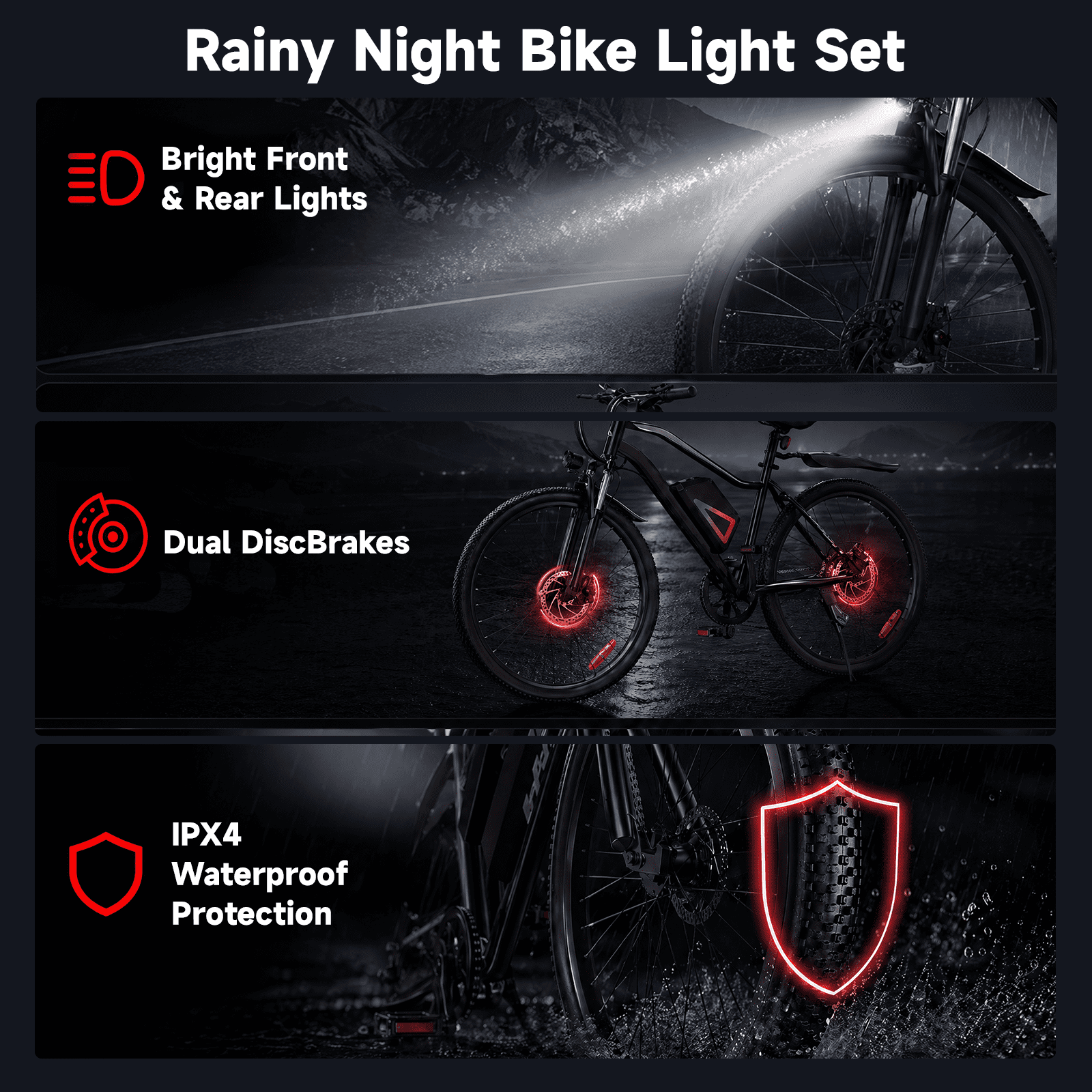 iSinwheel 750W Peak Electric Bike Adult,26 Mountain Bicycle Professional,Front Dual Shock Absorption Ebike,Up 20MPH,55 Miles,35 Speed,42V 13AH Removable Battery,Black