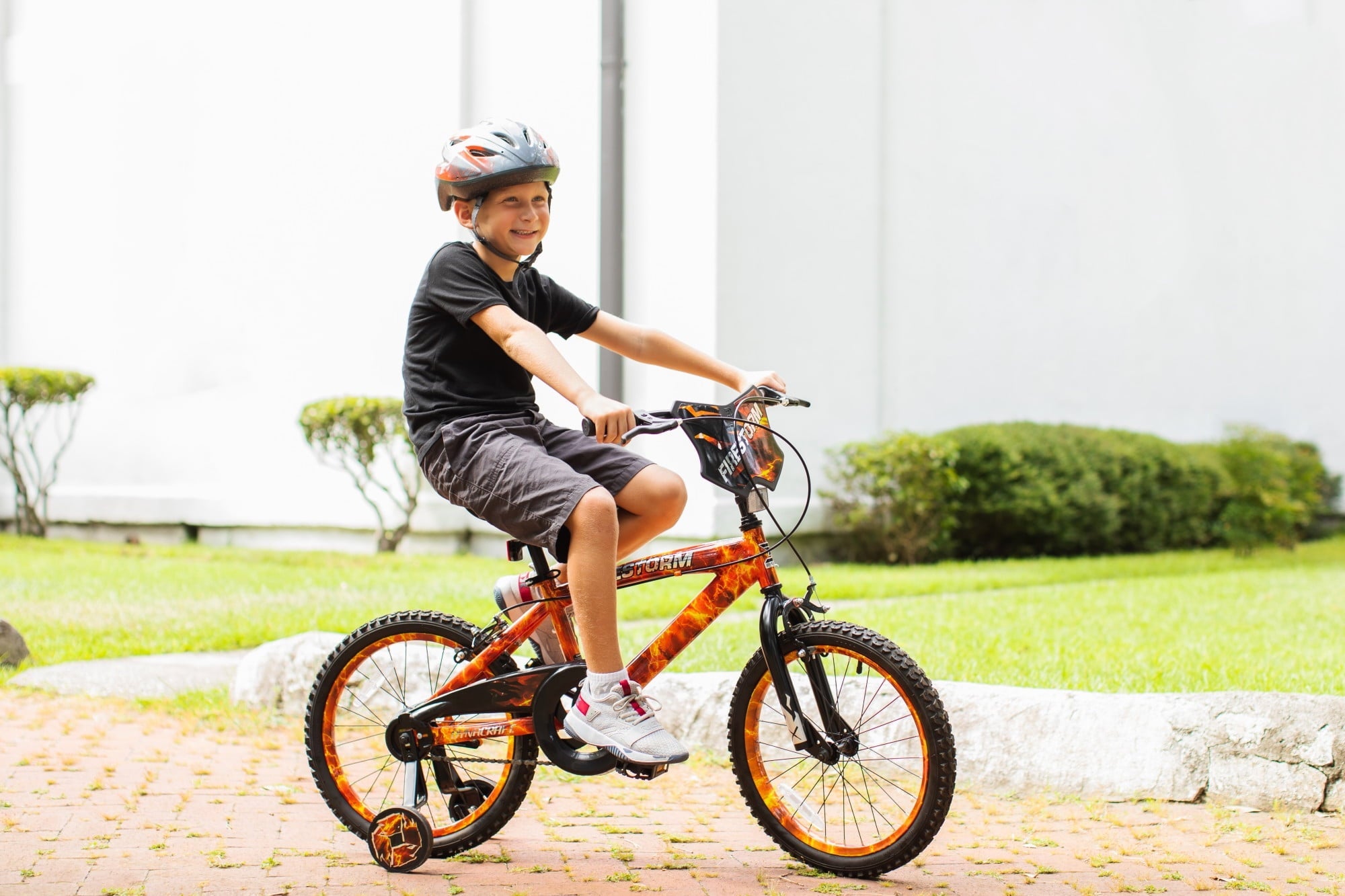 Dynacraft Firestorm Boys 18 BMX Bike, For Ages 6-9, Durable Steel Frame