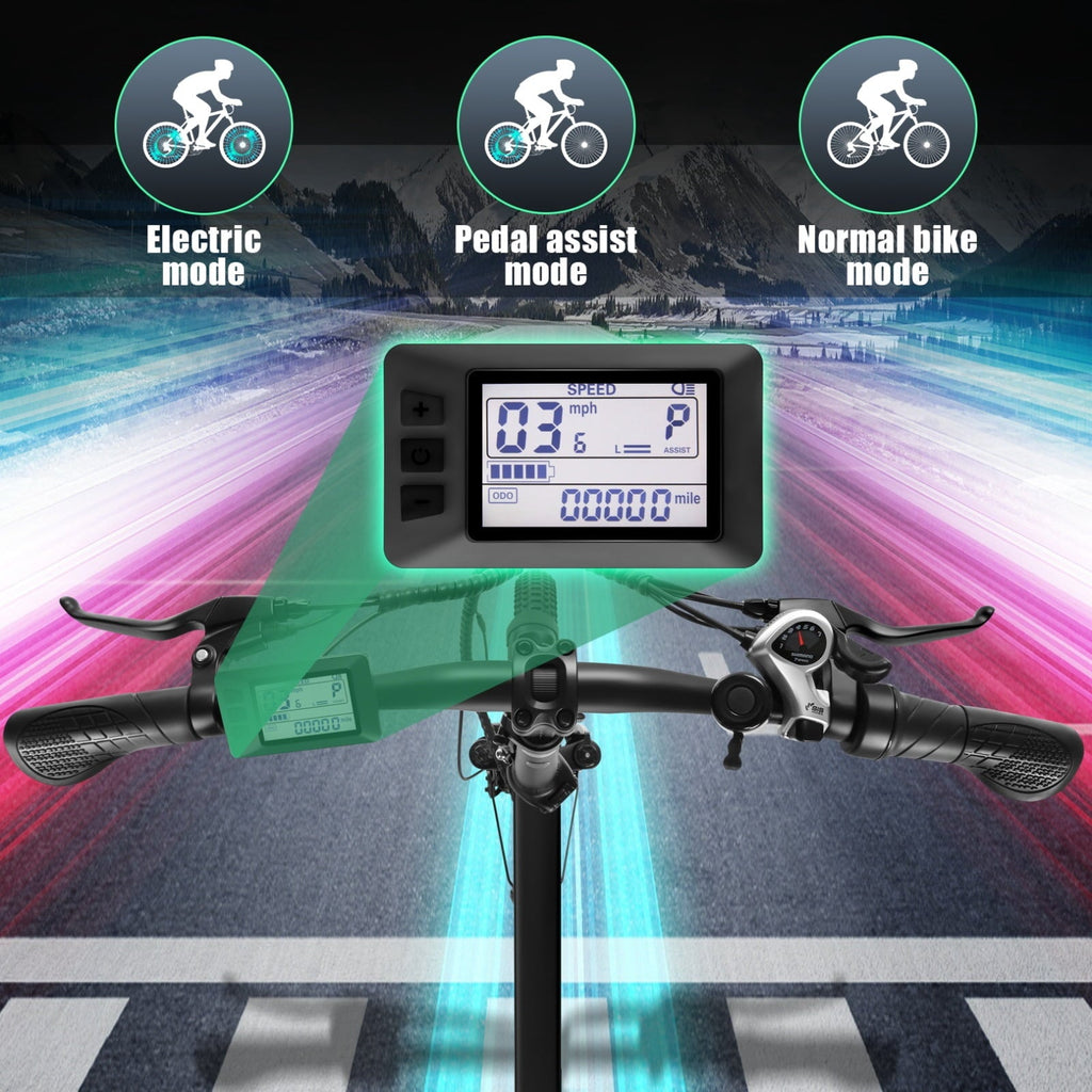 Vivi Electric Bike for Adults 20 x 2.4 Folding Electric Bike 48V 500W Electric Bike Commuter Bike 19.8MPH Suspension Fork Electric Bike with Cruise Control, UL2849 Certified