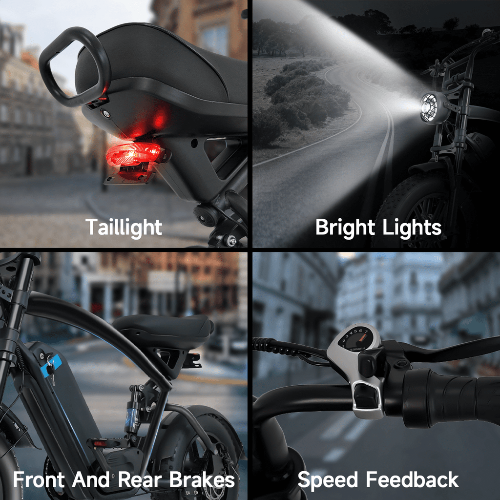 1500W Peak Electric Bike for Adults, 30MPH Electric Bike, 16 Fat Tire E-Mountain Bikes, Dual Suspension Ebike, Removable 48V 13Ah Battery, 7-Speed, UL 2849