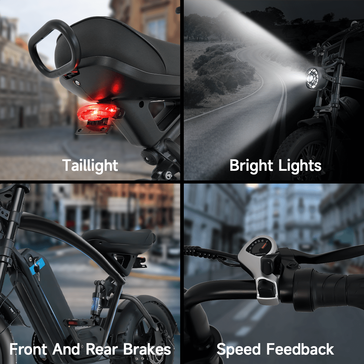 1500W Peak Electric Bike for Adults, 30MPH Electric Bike, 16 Fat Tire E-Mountain Bikes, Dual Suspension Ebike, Removable 48V 13Ah Battery, 7-Speed, UL 2849