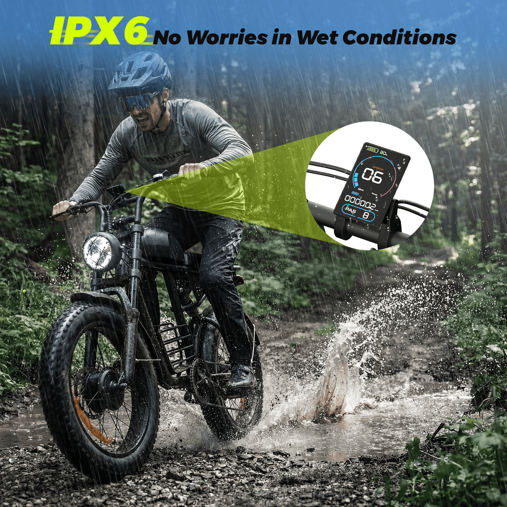 Electric Bike for Adults, 1000W Dirt Bike, 30MPH, 48V 15Ah E-Bike, 30-40 Miles Electric Bikecycle, 20 Fat Tire Off-Road Bike, All Terrain for Mountains, Snow, Sand, Road