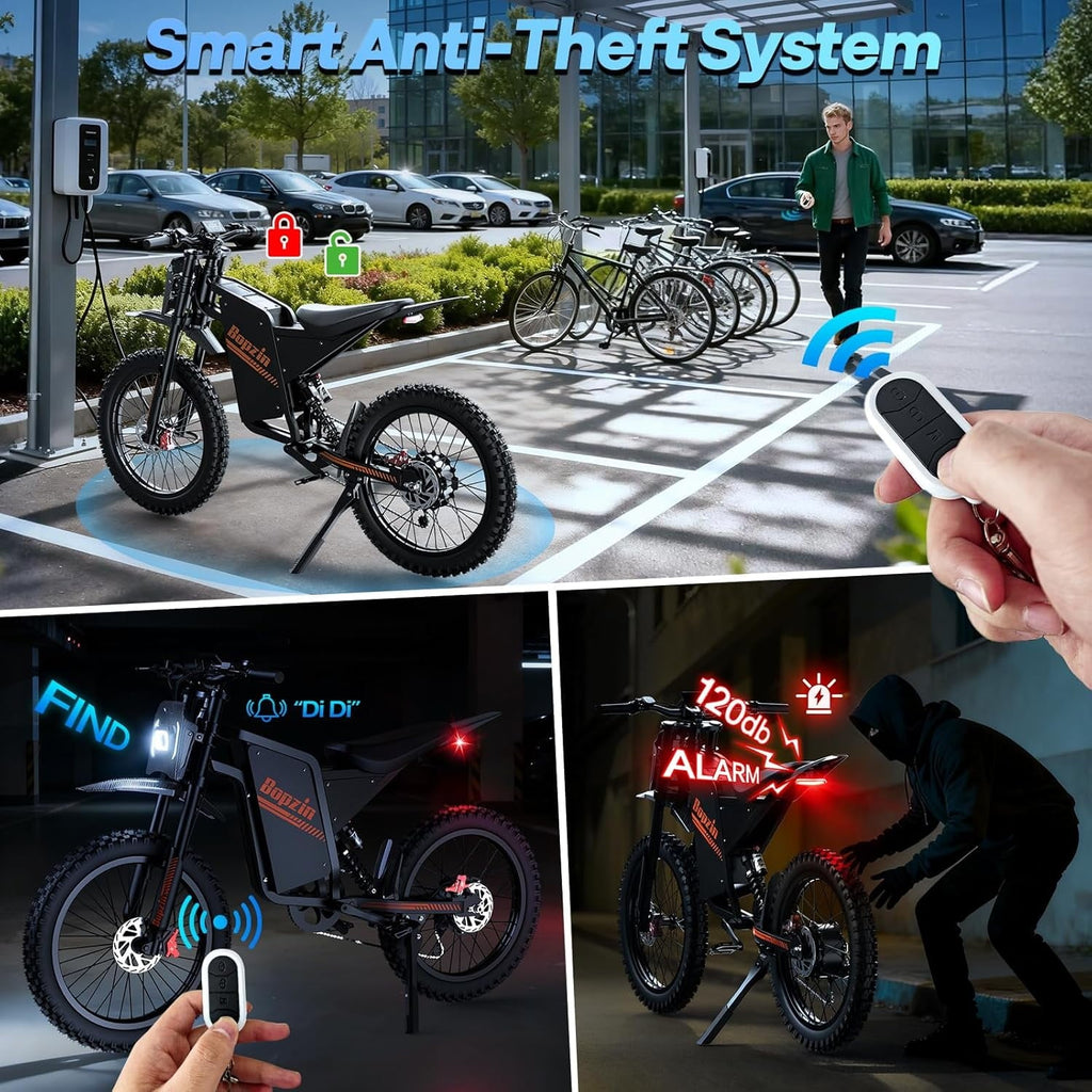 Electric Bike for Adults,1500W 35MPH,48V 20AH 30-80 Miles,20'' Fat Tire Mountain Bike with Rear Rack UL2849