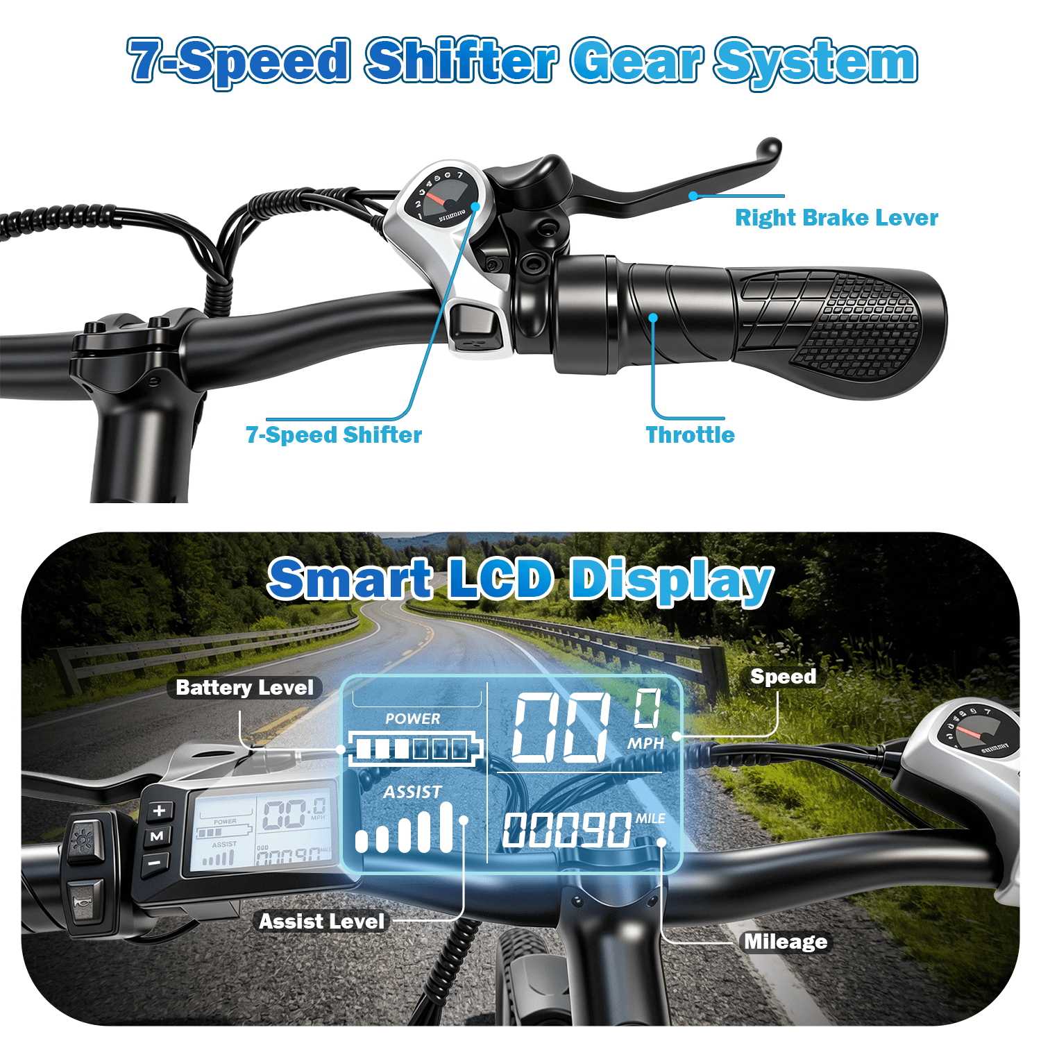 26 Electric Bike for Adults, 500W Motor, 36V Removable Battery, 25MPH & 35 Miles Range, UL2849 Certified, Dual Suspension Commuter Ebike