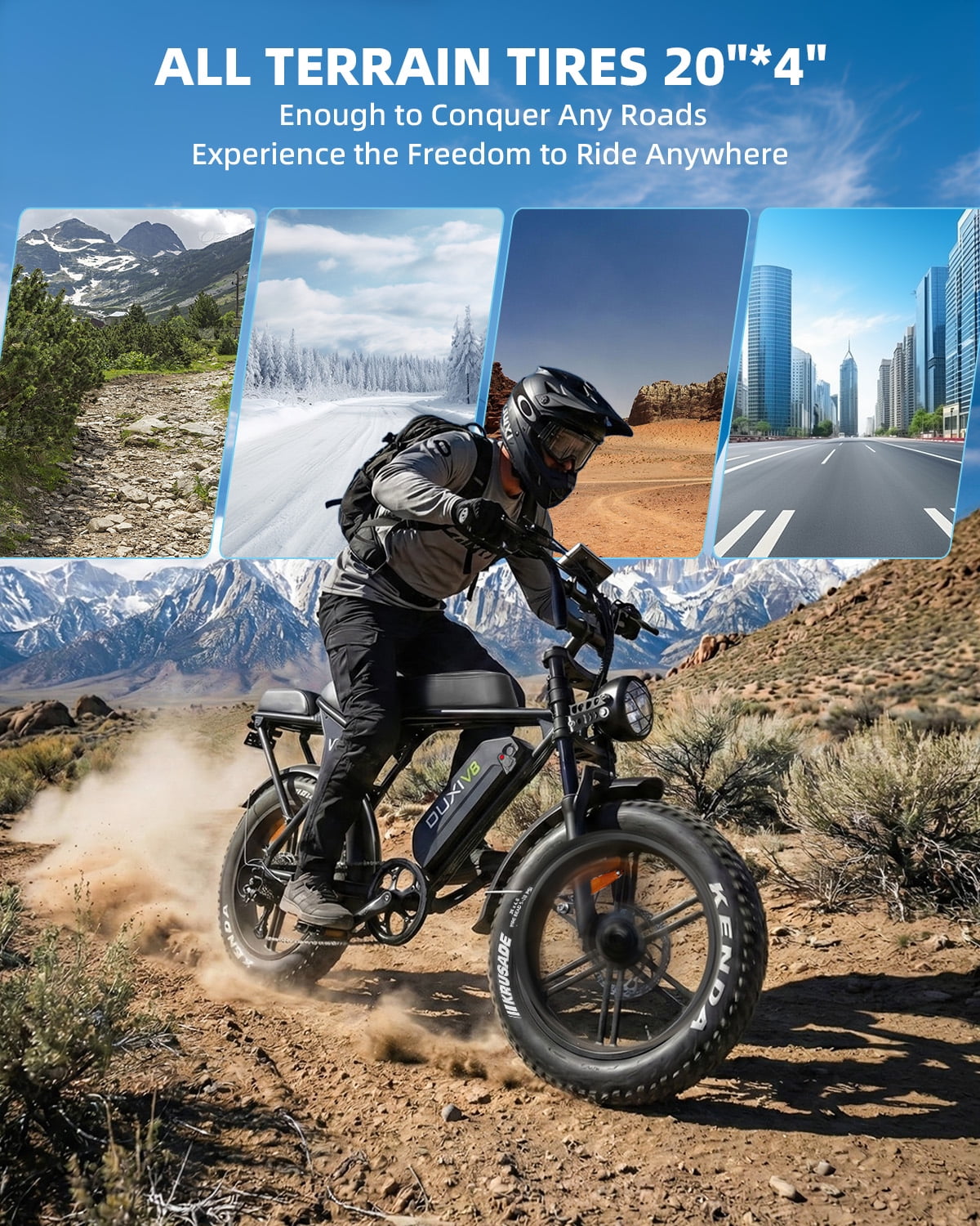 VTOKW Electric Bike for Adults, 500W Electric Bicycles with 36V 10.4Ah Battery, 16 Fat Tire Ebike, 20MPH E-Bike, E Bike for Adults UL2849