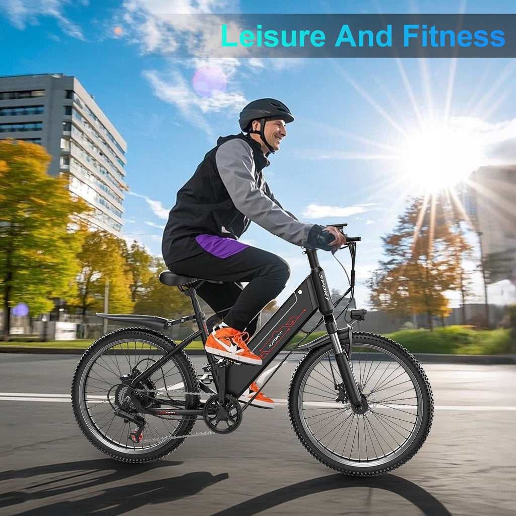 F26-1500W Off-Road Electric Bike, 26 Tire 55 Miles Electric Bike ,48V 10.5 Internal Battery, Top Speed 30MPH, Professional 7 Speed  .Adult electric bicycle .UL2849