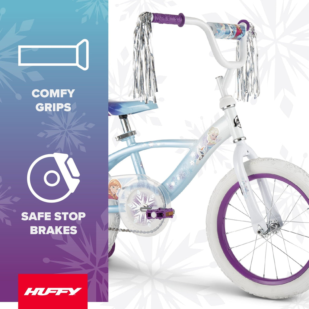 Huffy 16 Disney Frozen Kids' Bike, Fits Riders 42-48, Blue, Youth, Girl's