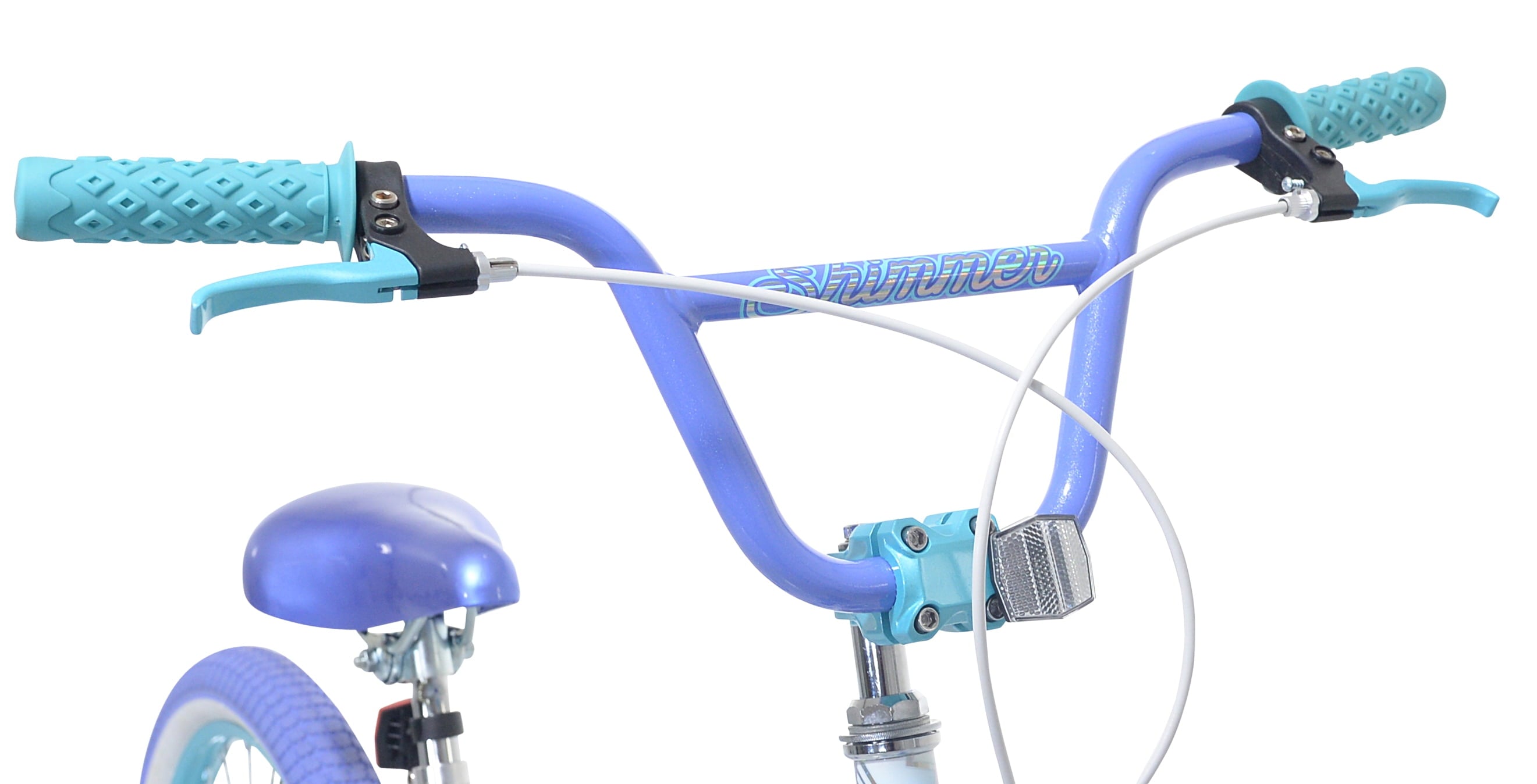 20 Kent Shimmer BMX Bicycle, Fits Riders 4'2-5', White/Purple, Child, Unisex