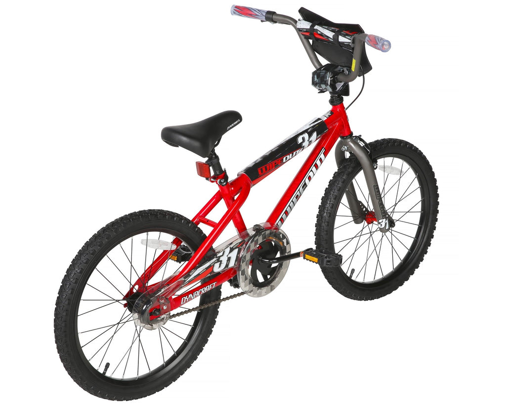 Dynacraft Wipeout Boys 20 BMX Bike, Red, For Kids Age 7-14 Years