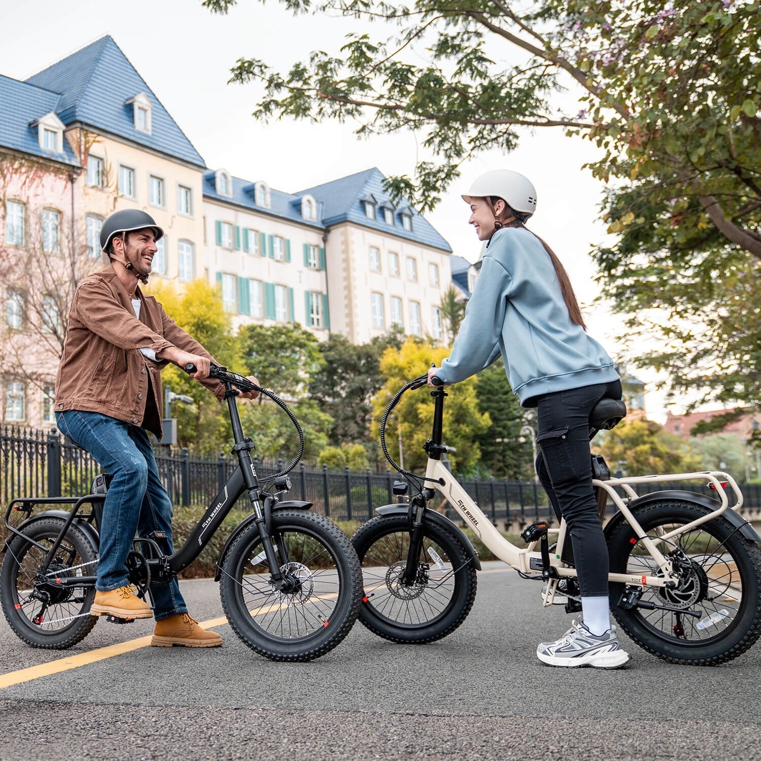5TH WHEEL W11B 20 Fat Tire Electric Bike, 500W Foldable Adult E-bike with 48V 15.6Ah Removable Battery, Electric Bicycle with 7 Speed, UL2849