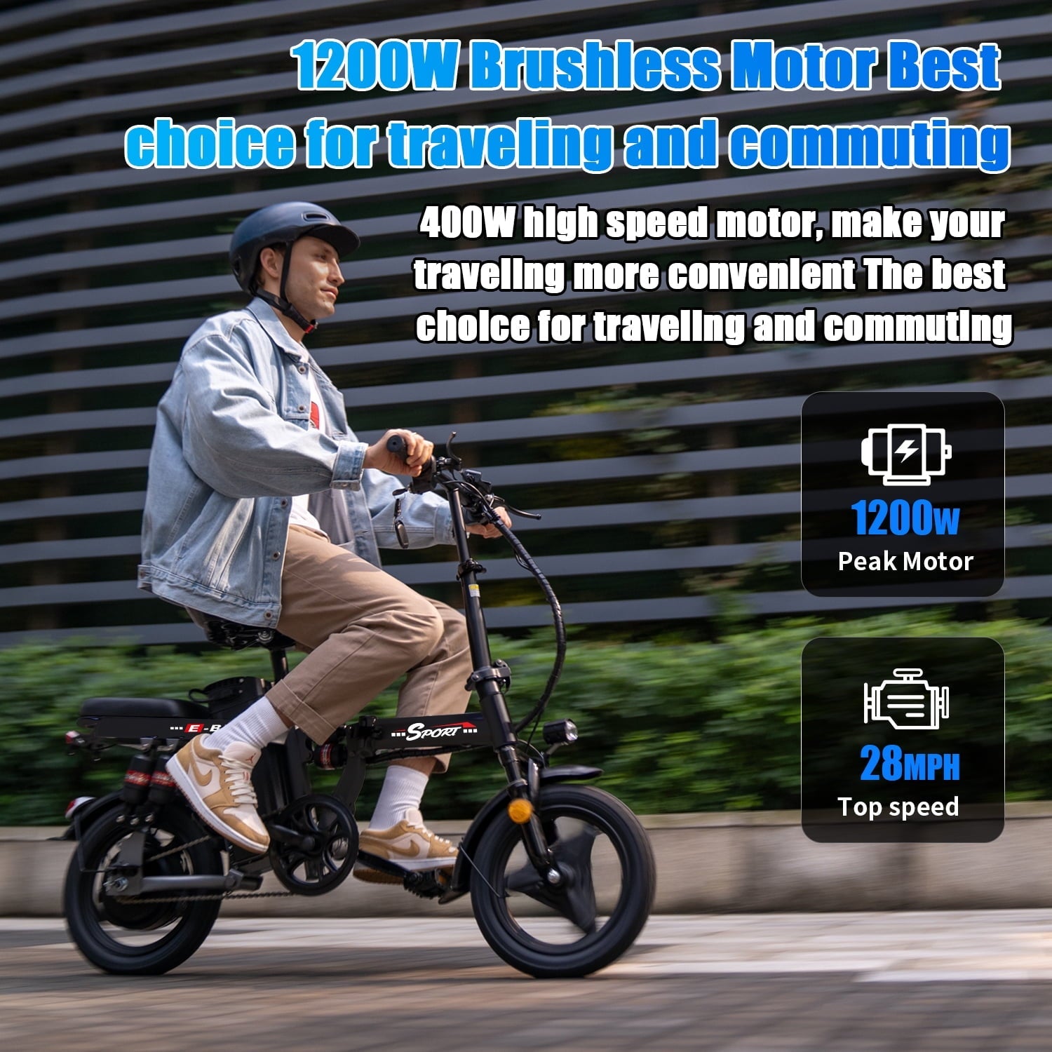 ASKGO F9 Adult Folding Electric Bike, 1200W 25 MPH 25 Miles, 48V 13Ah Removable Battery, Meets Daily Commuting,Going Out and Playing,Give the best gift,Folding Ebike for Adult with Two Seats .UL2849