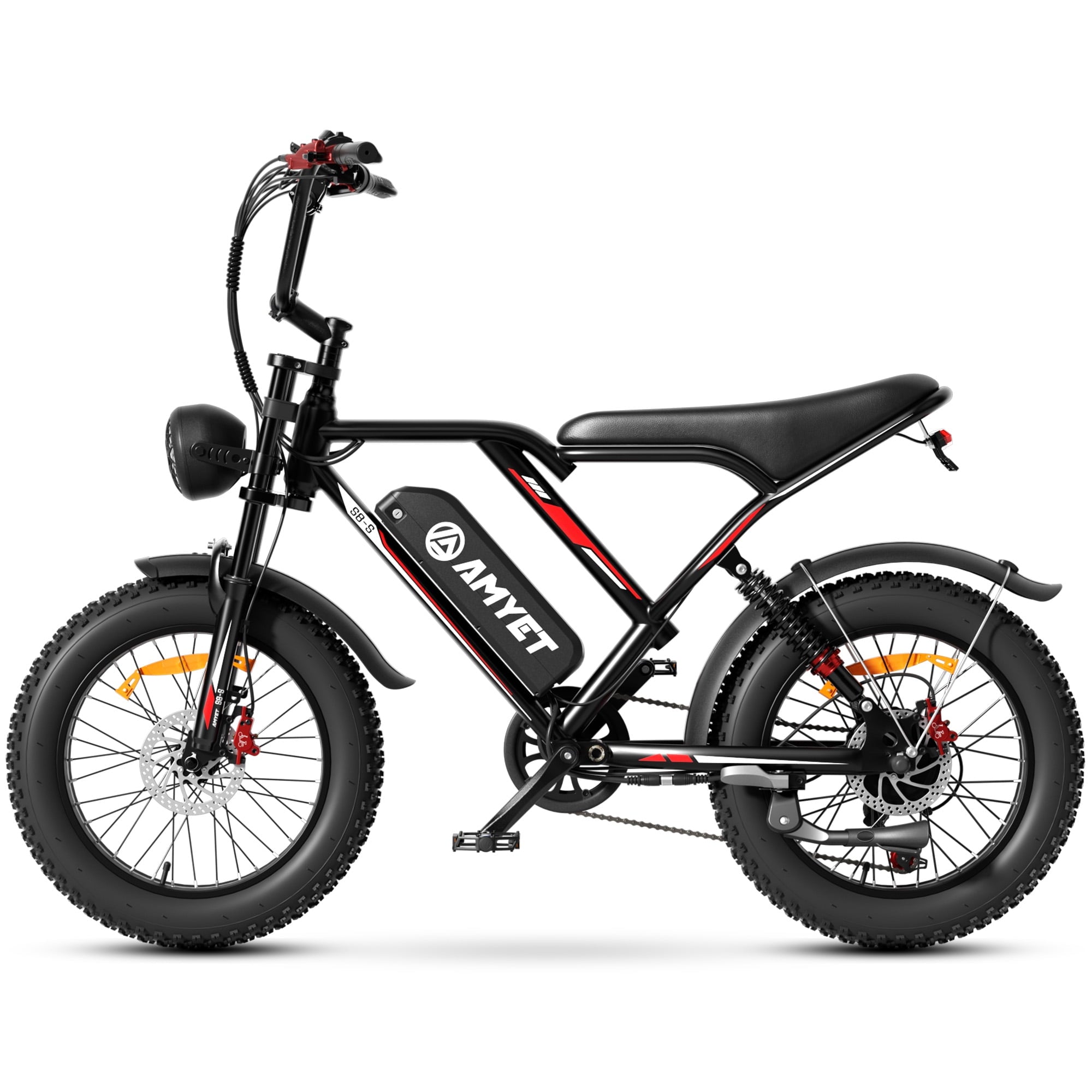AMYET S8-S Electric Bike 1000W(1500W Peak), 48V 20Ah, 20x4.0 Fat Tire Ebike for Adults, Hydraulic Disc Brakes E-Mountain Bicycle, UL2849