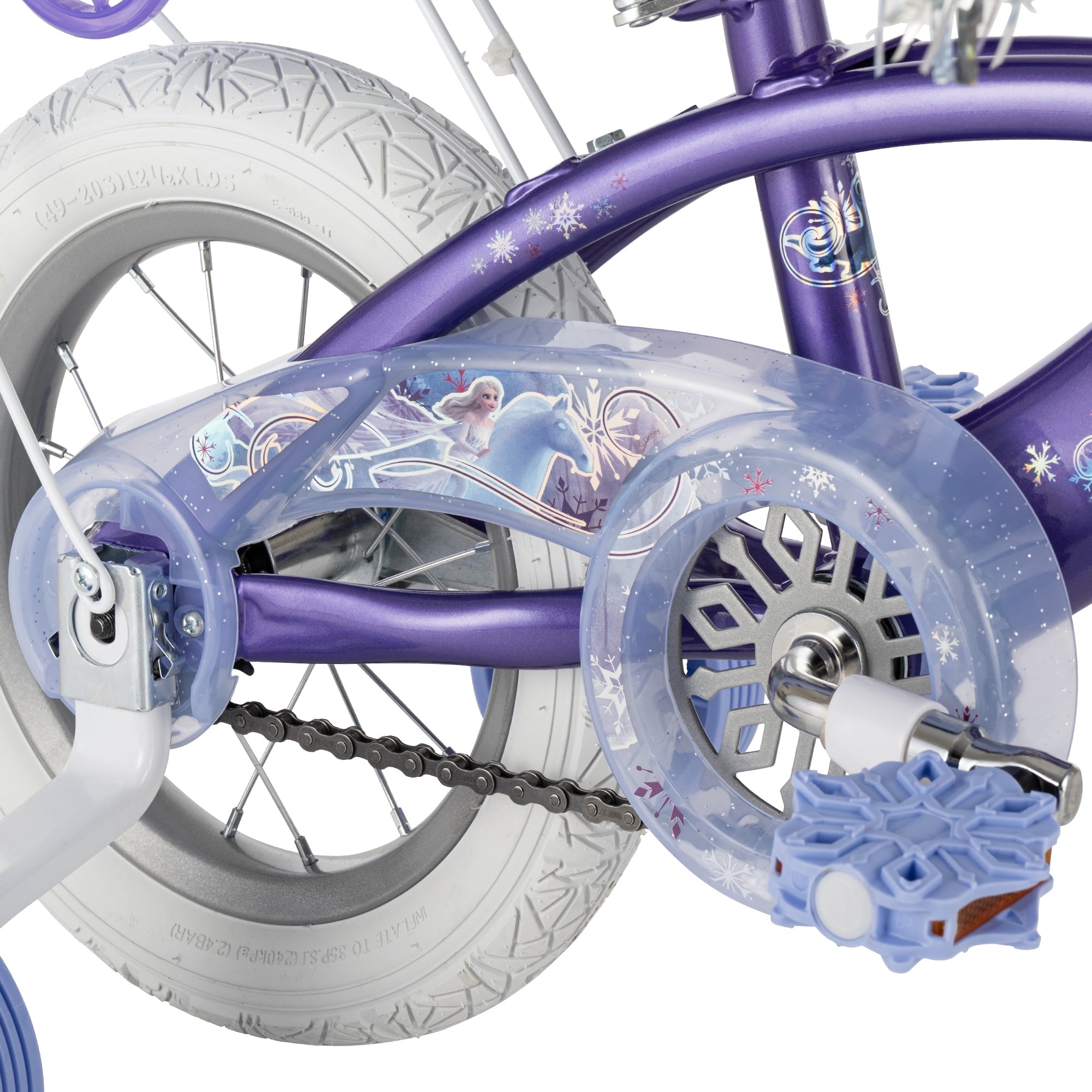 Huffy 12 Disney Frozen Kids' Bike, Fits Riders 37”-42”, Purple, Youth, Girl's