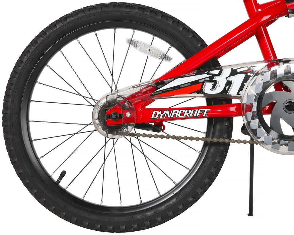 Dynacraft Wipeout Boys 20 BMX Bike, Red, For Kids Age 7-14 Years