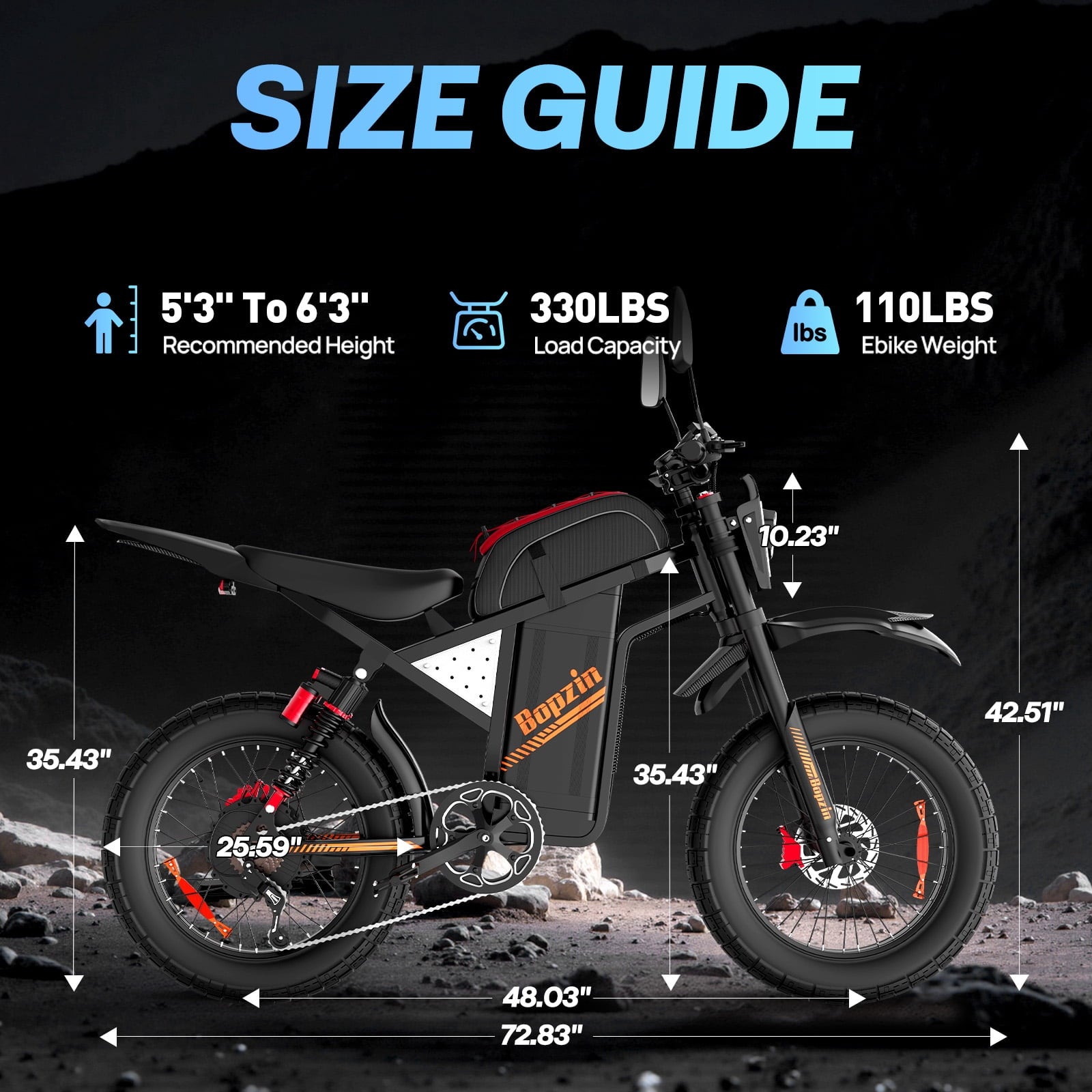 Electric Dirt Bike for Adults/Teens,Peak 2600W,Anti Theft Alarm Electric Motorcycle,60V 23AH,Max 100 Miles Removabale Battery,14/12 Tire Mountain Bike UL2849