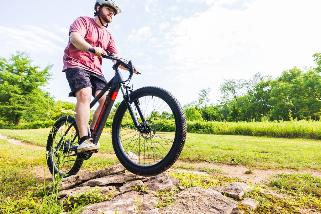 Huffy 27.5 Vertis 36V Electric Mountain Bike, Fits Riders 60+, Gray, Adult, Unisex